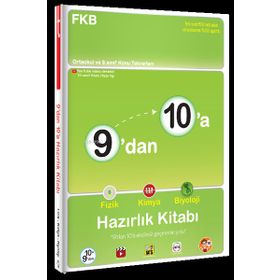 9'dan 10'a Fizik Kimya Biyoloji Hazırlık Kitabı - Tonguç Yayınları