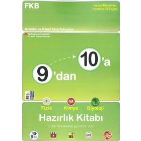 9'dan 10'a Fizik Kimya Biyoloji Hazırlık Kitabı