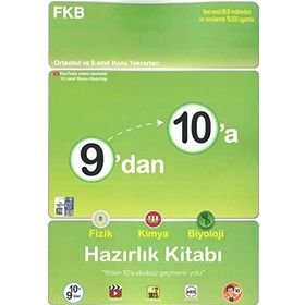 9'dan 10'a Fizik Kimya Biyoloji Hazırlık Kitabı