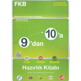 9'dan 10'a Fizik Kimya Biyoloji Hazırlık Kitabı