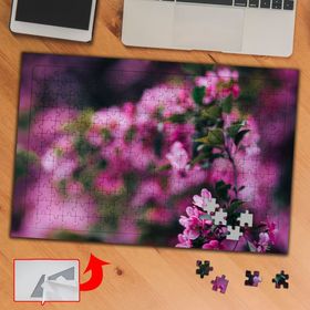9ECEB Baharda Açan Pembe Çiçek 240 Parça Puzzle Yapboz Tablo