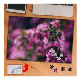 9ECEB Baharda Açan Pembe Çiçek 240 Parça Puzzle Yapboz Tablo