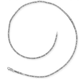 A.C Silvers 3 mm Köşeli Gümüş Kral Zincir
