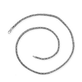 A.C Silvers 4 mm Yuvarlak Gümüş Kral Zincir