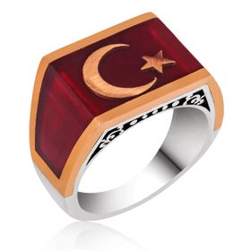 A.C Silvers Ay Yıldız Gümüş Yüzük