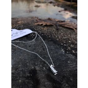 A.C Silvers Gümüş Renkli Taşlı Kadın Kolye