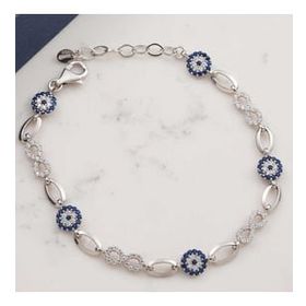 A.C Silvers Nazarlı Sonsuzluk Aşkım Gümüş Kadın Bileklik