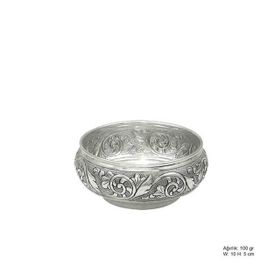 A.C Silvers Yaprak Desenli Gümüş Şekerlik