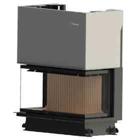 A Caminetti Crystal 110 Eco Üç Açık Asansörlü Çelik Şömine Haznesi