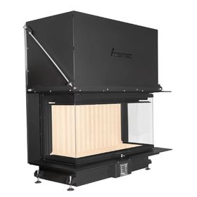 A Caminetti Crystal 110 Max Üç Açık Asansörlü Çelik Şömine Haznesi