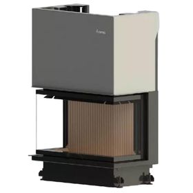 A Caminetti Crystal 80 Eco 3 Açık Asansörlü Çelik Şömine Haznesi