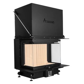 A Caminetti Crystal 80 Max Üç Açık Asansörlü Çelik Şömine Haznesi