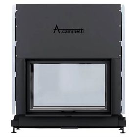 A Caminetti Flat İki Taraflı 90x60 cm Asansörlü Şömine Haznesi