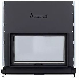 A Caminetti Flat W 120x60 cm Double Face İthal Şömine Haznesi