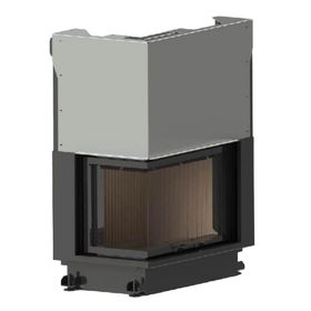 A Caminetti Quattro 100 Eco Sol Açık Asansörlü Çelik Şömine Haznesi