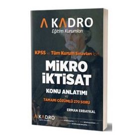 A Kadro Yayınları KPSS A Grubu Mikro İktisat Konu Anlatımlı