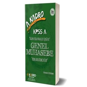 A Kadro Yayınları KPSS ve Tüm Kurum Sınavları İçin Muhasip Tüm Muhasebe