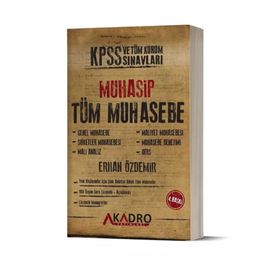 A Kadro Yayınları KPSS ve Tüm Kurum Sınavları İçin Muhasip Tüm Muhasebe