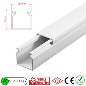 A Plus Elektrik 16 x 16 mm Bantsız Kablo Kanalı
