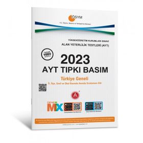 A Yayınları - 2023 AYT Tıpkı Basım Deneme Sınavı Bire Bir ÖSYM Çıkmış Sorular