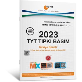 A Yayınları - 2023 TYT Tıpkı Basım Deneme Sınavı Bire Bir ÖSYM Çıkmış Sorular