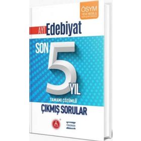 A Yayınları AYT Edebiyat Son 5 Yıl Tamamı Çözümlü Çıkmış Sorular