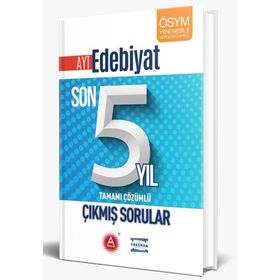 A Yayınları AYT Edebiyat Son 5 Yıl Tamamı Çözümlü Çıkmış Sorular