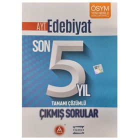 A Yayınları AYT Edebiyat Son 5 Yıl Tamamı Çözümlü Çıkmış Sorular
