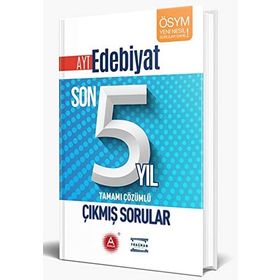 A Yayınları AYT Edebiyat Son 5 Yıl Tamamı Çözümlü Çıkmış Sorular