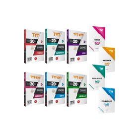 A Yayınları EB0007-02 Tyt Ayt Sayısal Son 20 Yıl Çıkmış Sorular Türkçe Matematik Fizik Kimya Biyoloji Paragraf +4 Hediye