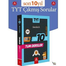 A Yayınları Son 10 Yıl Tüm Dersler Çıkmış Sorular