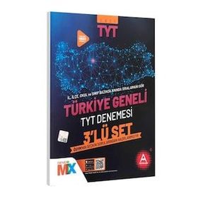 A Yayınları - Türkiye Geneli TYT Çıkmış Sorular Denemesi 3'lü Set