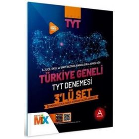A Yayınları - Türkiye Geneli TYT Çıkmış Sorular Denemesi 3'lü Set