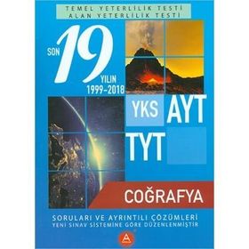 A Yayınları TYT AYT Coğrafya Son 19 Yılın Çıkmış Soruları