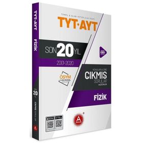A Yayınları TYT AYT Fizik Son 20 Yıl Konu Konu Çıkmış Sorular A Yayınları Komisyon
