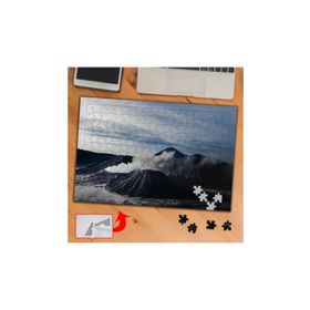 A0028 Yanardağ Duman Dağ Doğa 240 Parça Puzzle Yapboz Tablo