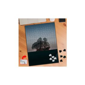 A0052 Ağaçlar Gün Batımı Doğa 240 Parça Puzzle Yapboz Tablo