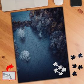 A0121 Havadan Göl Çekimi 240 Parça Puzzle Yapboz Tablo