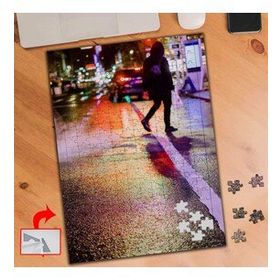 A01254 Cadde Kadın Yürüyüş Yol 240 Parça Puzzle Yapboz Tablo