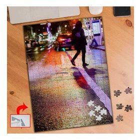 A01254 Cadde Kadın Yürüyüş Yol 240 Parça Puzzle Yapboz Tablo