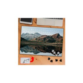 A013 Dağlar Arasında Nehir Manzara 240 Parça Puzzle Yapboz Tablo