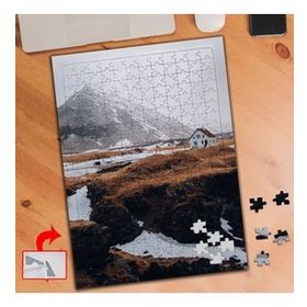 A01330 Dağ Taş Ev Çimenler 240 Parça Puzzle Yapboz Tablo