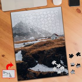 A01330 Dağ Taş Ev Çimenler 240 Parça Puzzle Yapboz Tablo