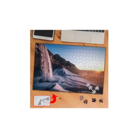 A01332 Şelale Dağ Gün Batımı 240 Parça Puzzle Yapboz Tablo