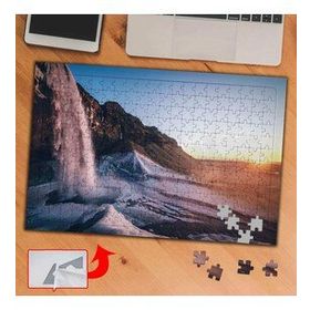 A01332 Şelale Dağ Gün Batımı 240 Parça Puzzle Yapboz Tablo