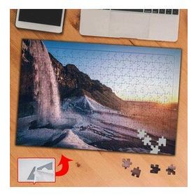 A01332 Şelale Dağ Gün Batımı 240 Parça Puzzle Yapboz Tablo