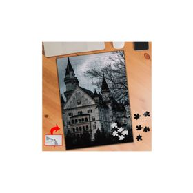 A0145 Şato Evler Kapalı Hava 240 Parça Puzzle Yapboz Tablo