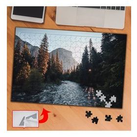 A0161 Ağaçlar Arasında Nehir Doğa 240 Parça Puzzle Yapboz Tablo