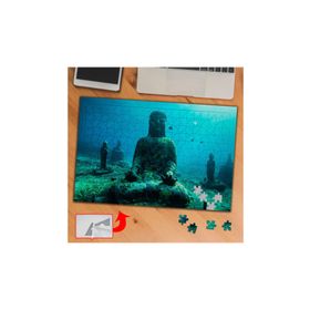 A0162 Deniz Altında Buda Heykeli 240 Parça Puzzle Yapboz Tablo