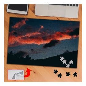 A0171 Kırmızı Bulut Gün Batımı 240 Parça Puzzle Yapboz Tablo